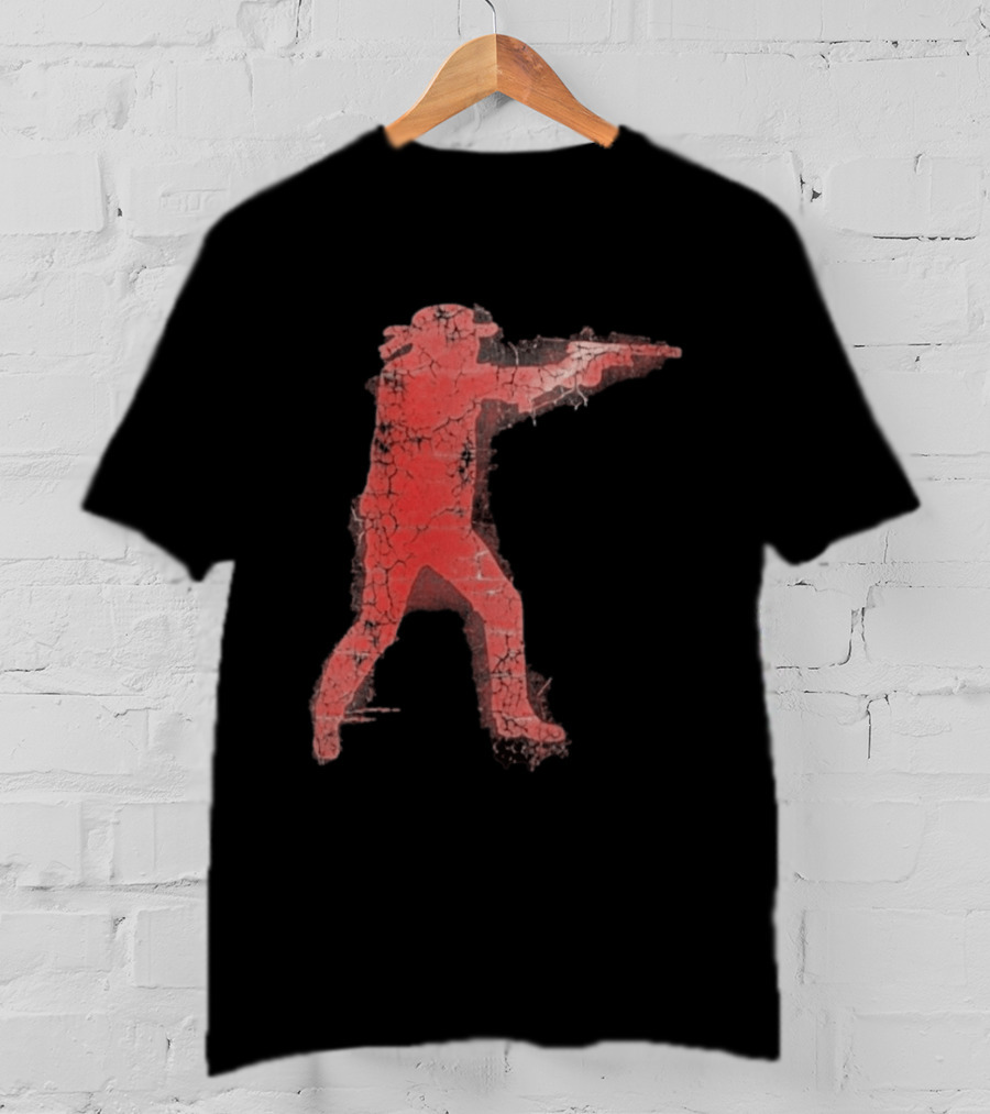 Jordan Salinas Idaho Twin Falls Hero Red Cracked Shooter T-Shirt