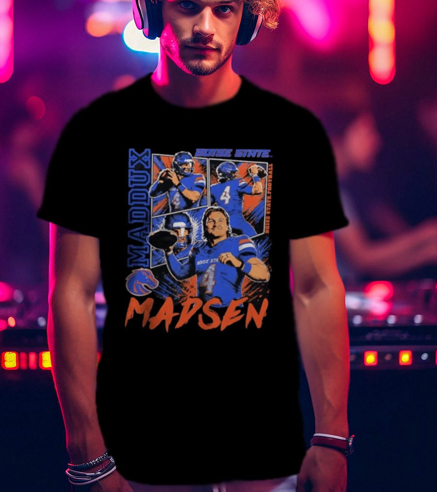 Maddux Madsen Boise State Broncos Football 2026 Big Ten Media Days T-Shirt
