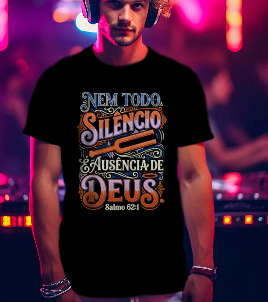 Nem Todo Silêncio é Ausência De Deus Salmo 62 1 T-Shirt