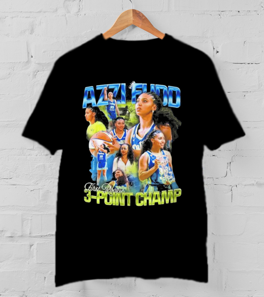 Azzi Fudd Dallas 35 First Rookie 3 Point Champ T-Shirt