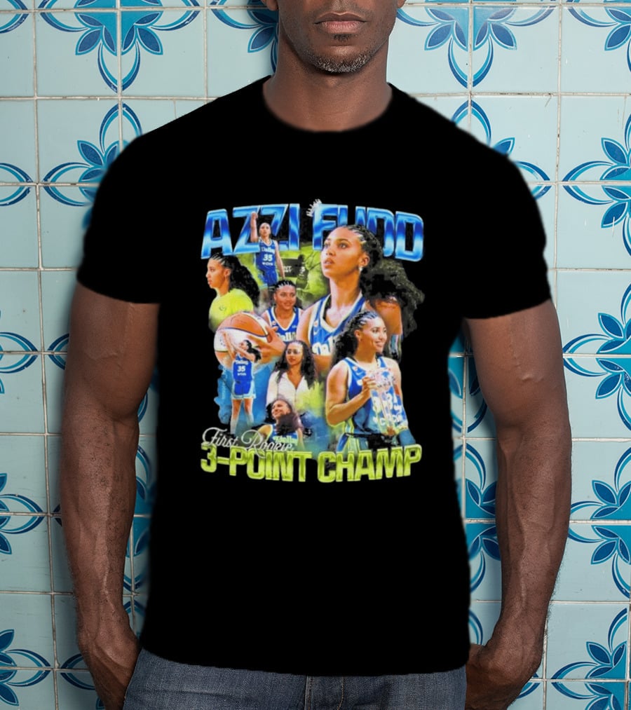 Azzi Fudd Dallas 35 First Rookie 3 Point Champ T-Shirt