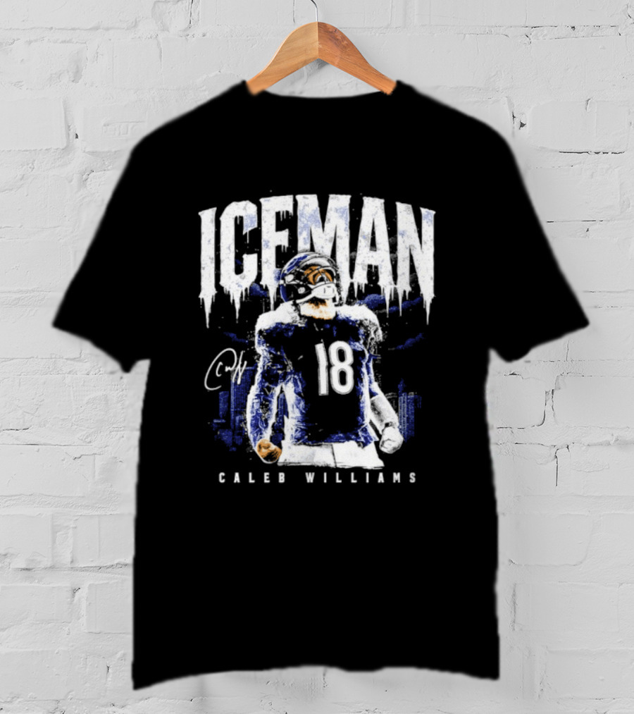 ICEMAN Caleb Williams 18 Chicago Bears T-Shirt