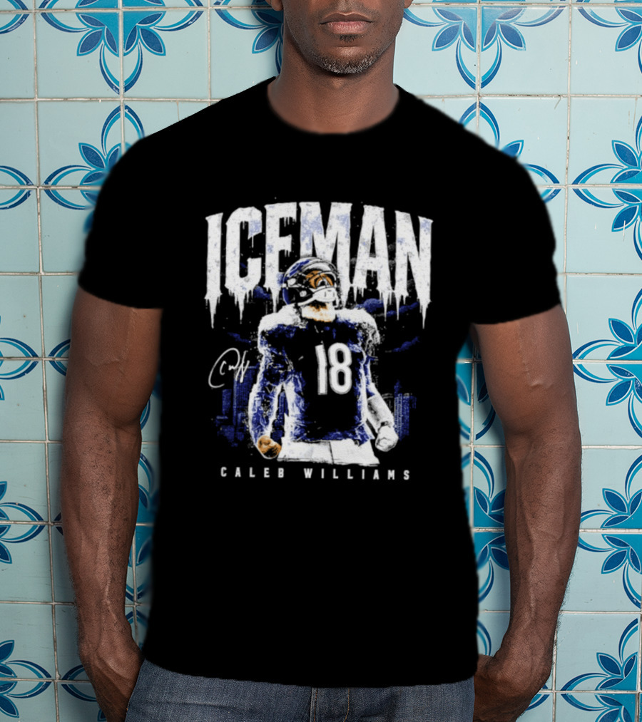 ICEMAN Caleb Williams 18 Chicago Bears T-Shirt