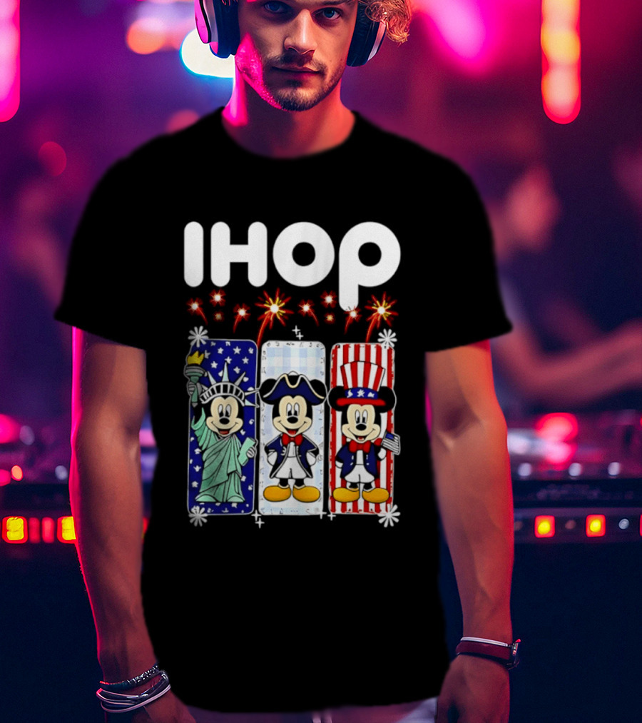 IHOP Mickey Mouse America 250th Anniversary Celebration T-Shirt