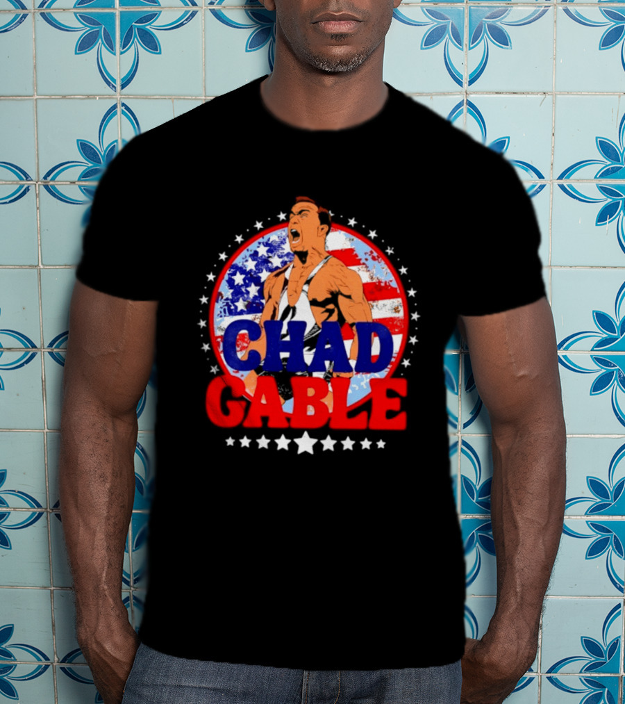 Chad Gable WWE Wrestling American Flag T-Shirt