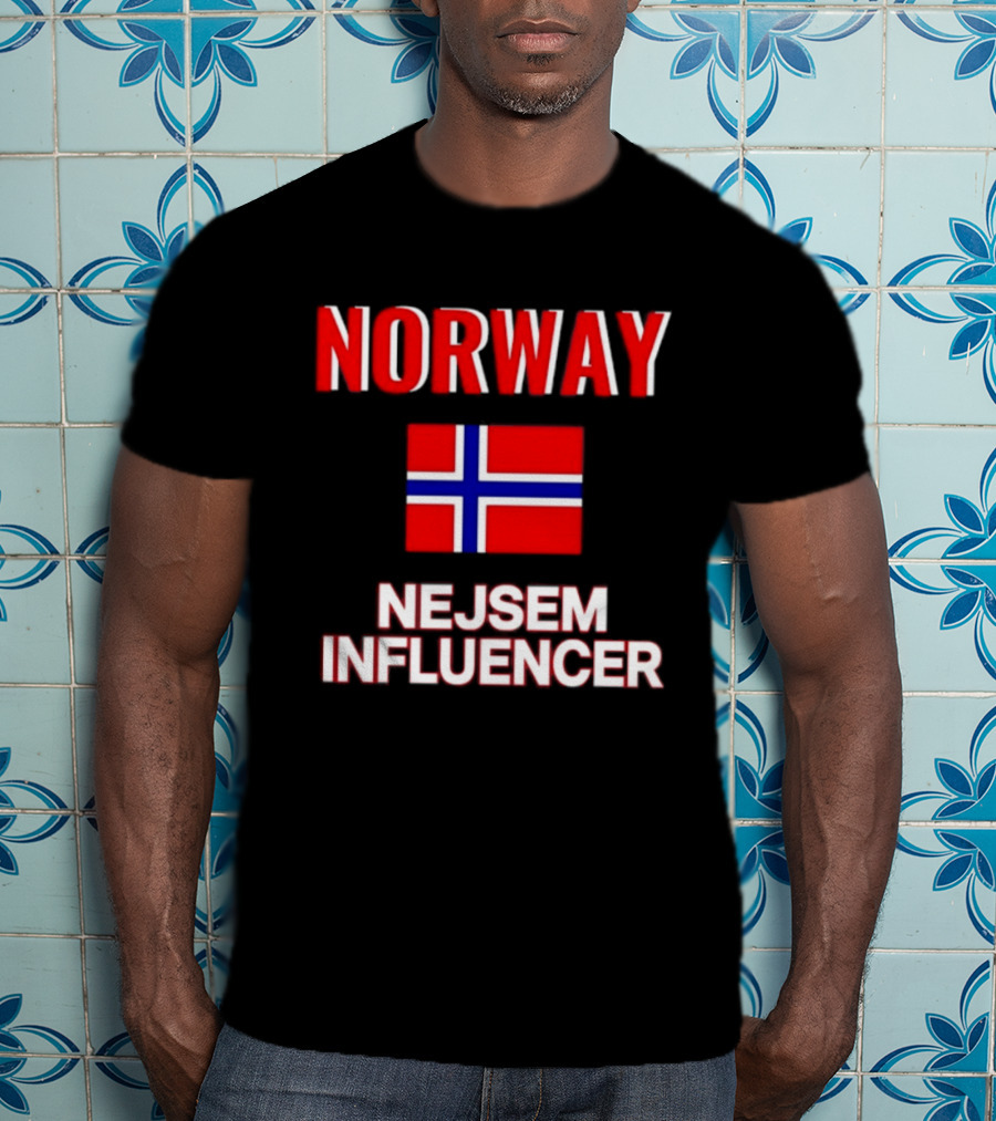 Norway Flag Nejsem Influencer T-Shirt