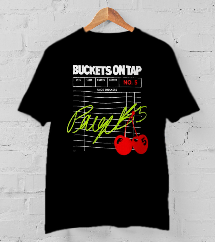 Buckets On Tap Paige Bueckers No. 5 T-Shirt