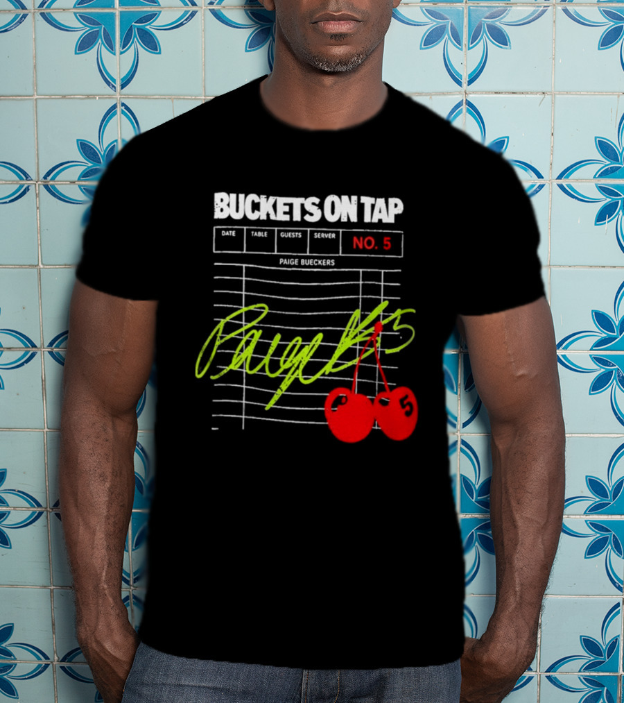 Buckets On Tap Paige Bueckers No. 5 T-Shirt