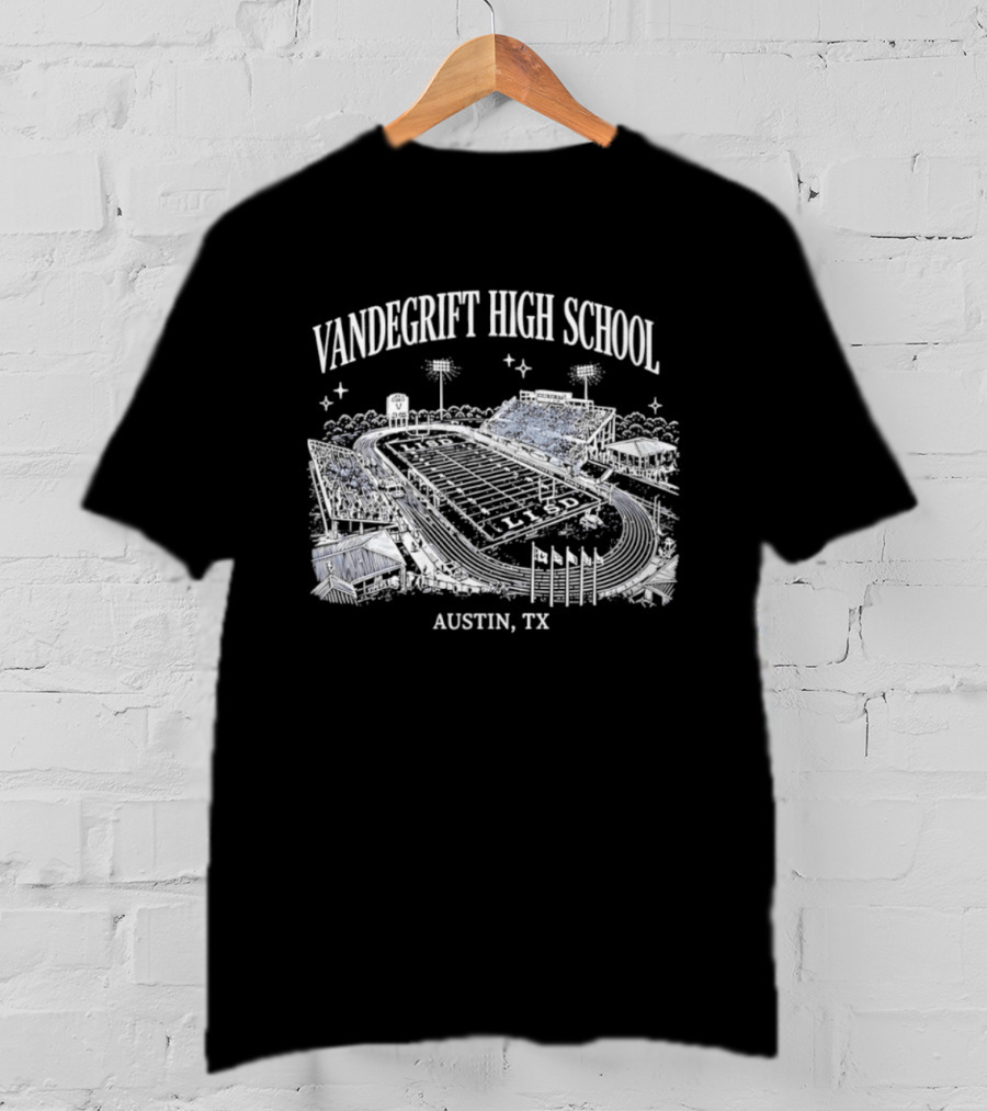 Vandegrift High School Stadium Austin TX Venue Landscape T-Shirt