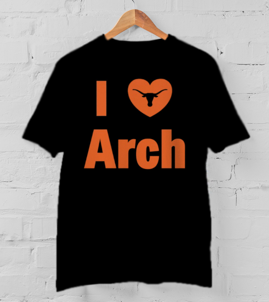 I Heart Arch Longhorns Football Fan T-Shirt