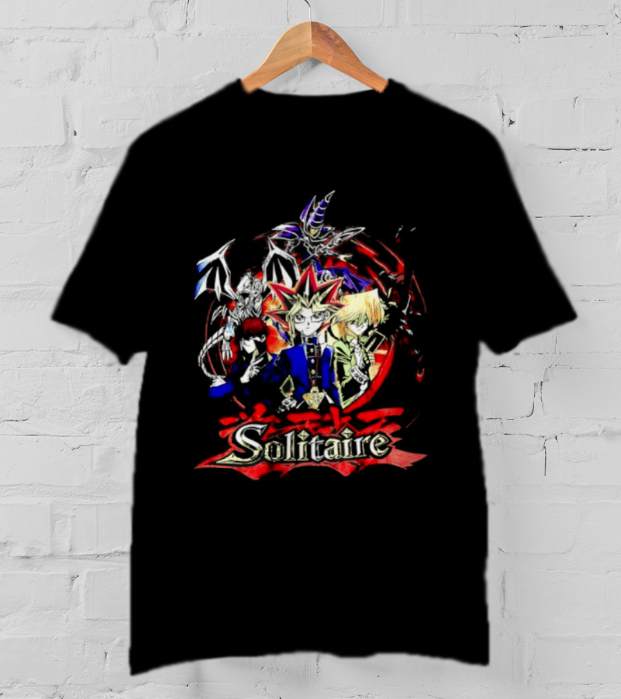 Yu Gi Oh Solitaire Yugi Muto Seto Kaiba Red Blue Star T-Shirt