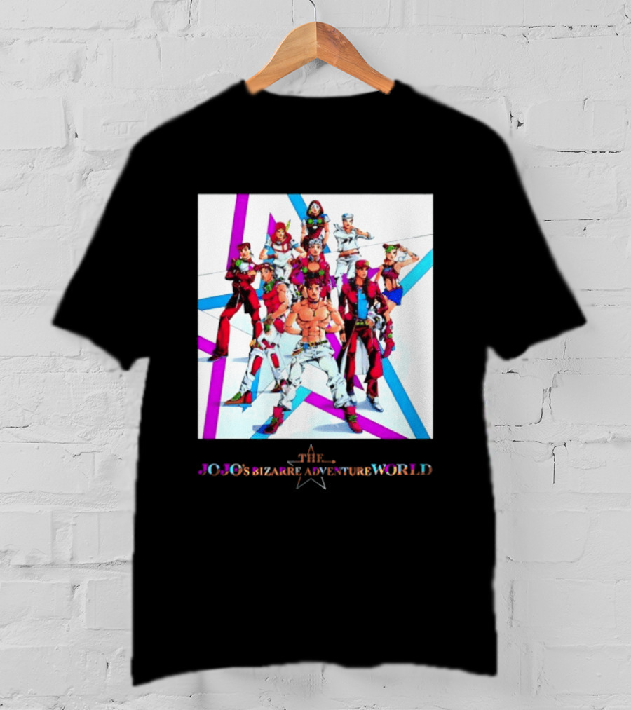 The JoJo's Bizarre Adventure World Anime Characters Ensemble T-Shirt