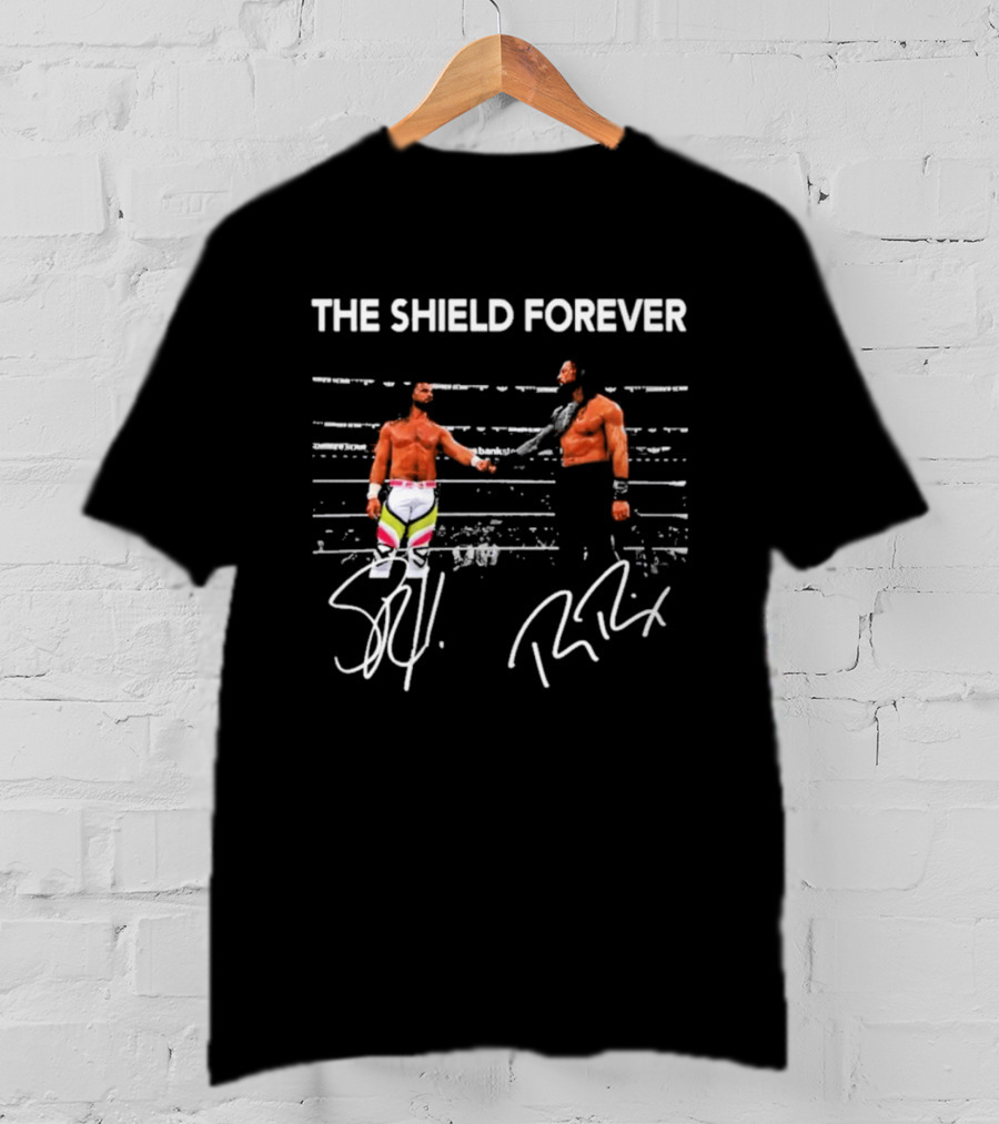 The Shield Forever Roman Reigns Seth Rollins Iconic Wrestling Partnership T-Shirt
