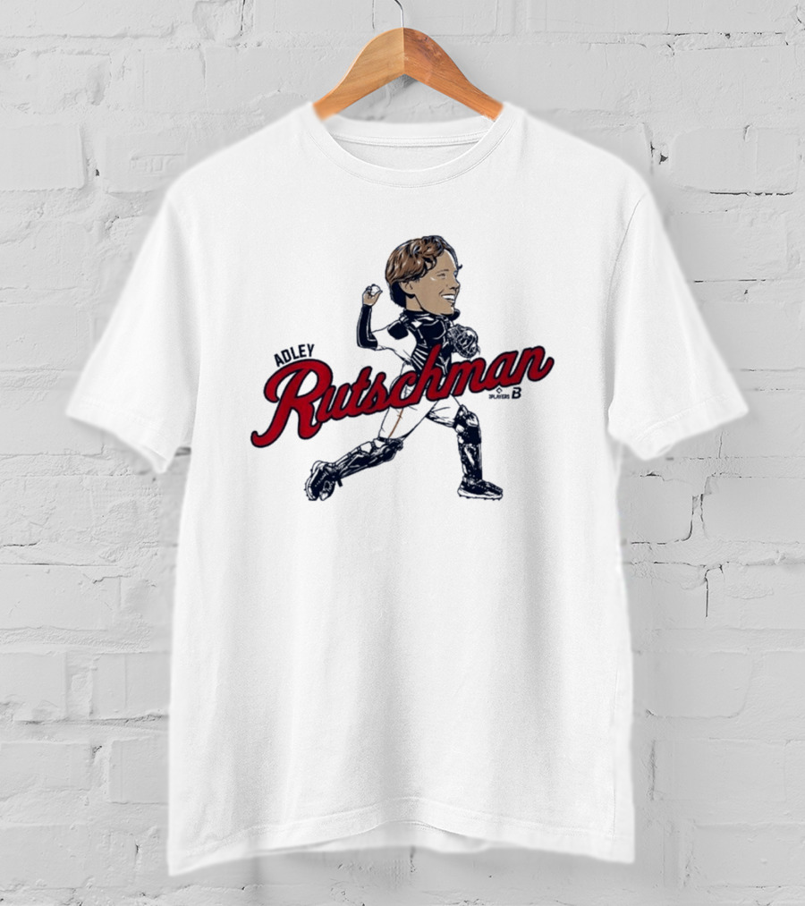 Adley Rutschman Boston Caricature Catcher Action Pose Red Sox T-Shirt