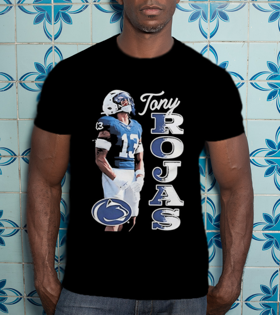 Tony Rojas Nittany Lions Football 13 2026 Big Ten Media Days T-Shirt