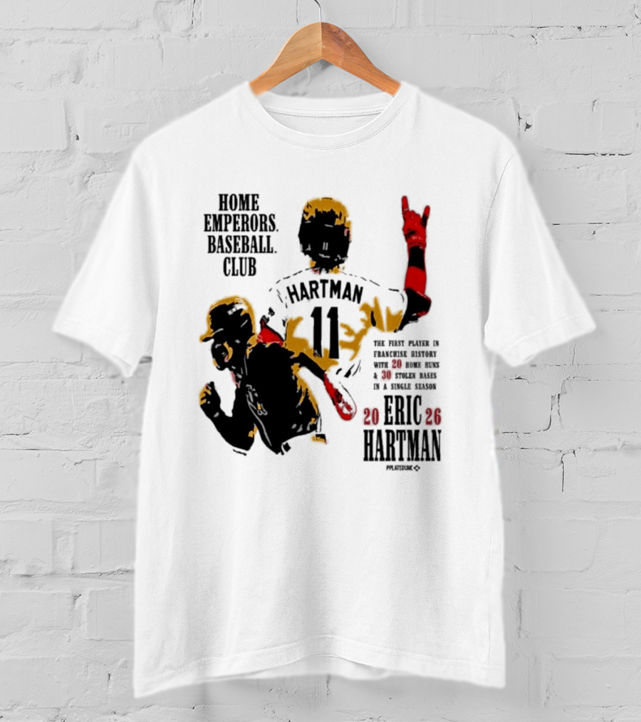Eric Hartman Rome Emperors Baseball Club 2030 Season T-Shirt