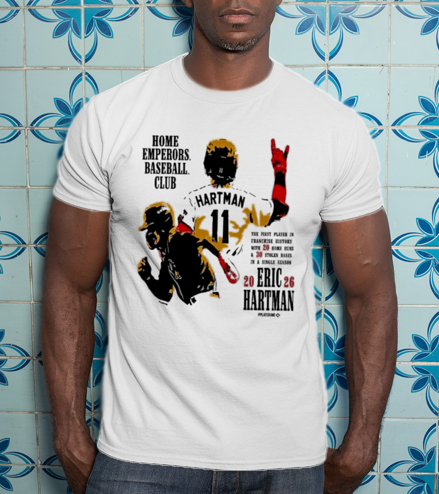 Eric Hartman Rome Emperors Baseball Club 2030 Season T-Shirt