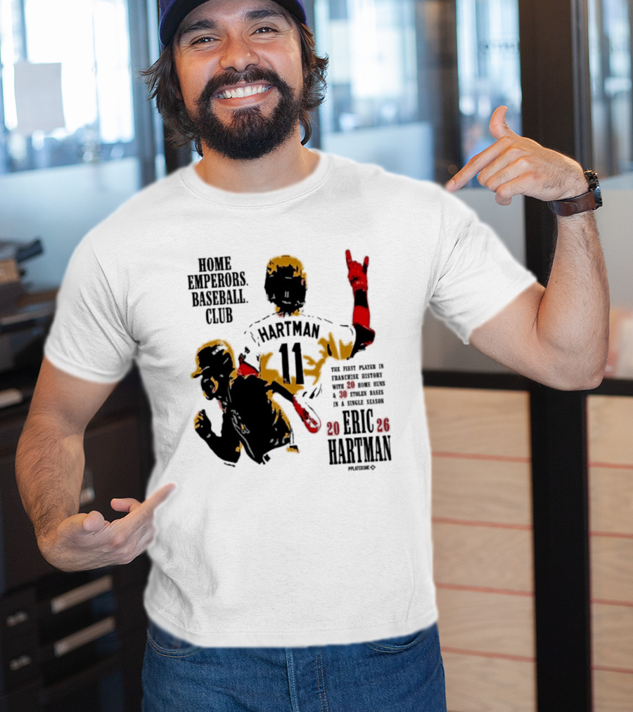 Eric Hartman Rome Emperors Baseball Club 2030 Season T-Shirt