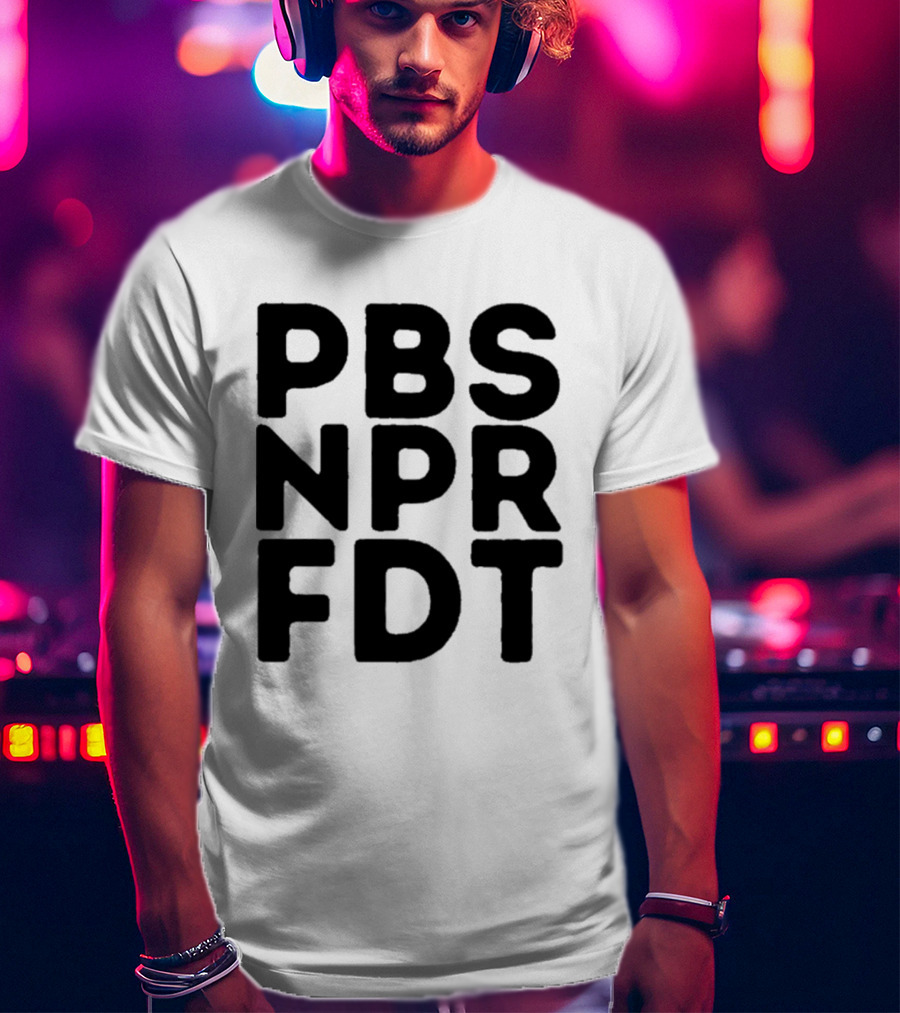 PBS NPR FDT Bold Alphabet Blocks T-Shirt