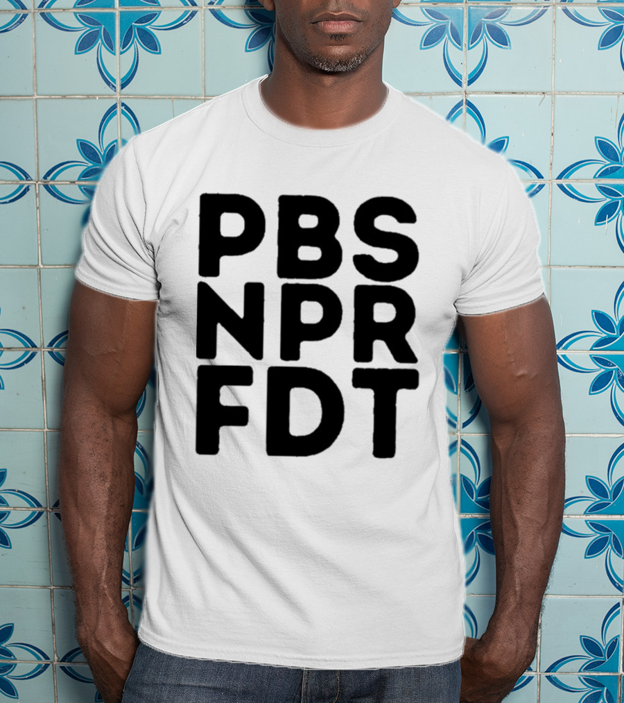 PBS NPR FDT Bold Alphabet Blocks T-Shirt