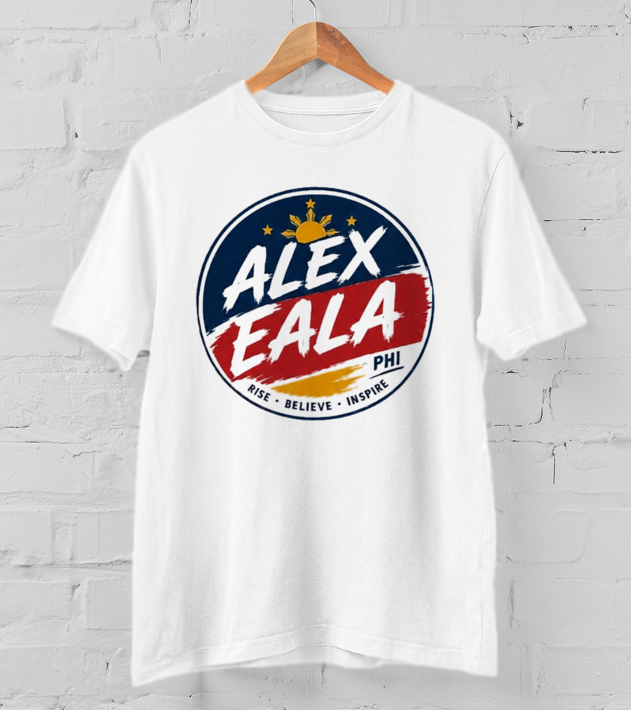 Alex Eala Rise Believe Inspire Philippine Flag Sun Stars T-Shirt