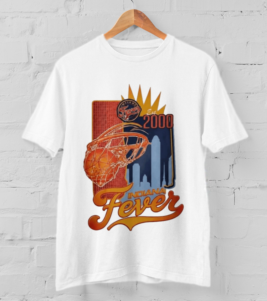 Indiana Fever Est 2000 Basketball Skyline T-Shirt