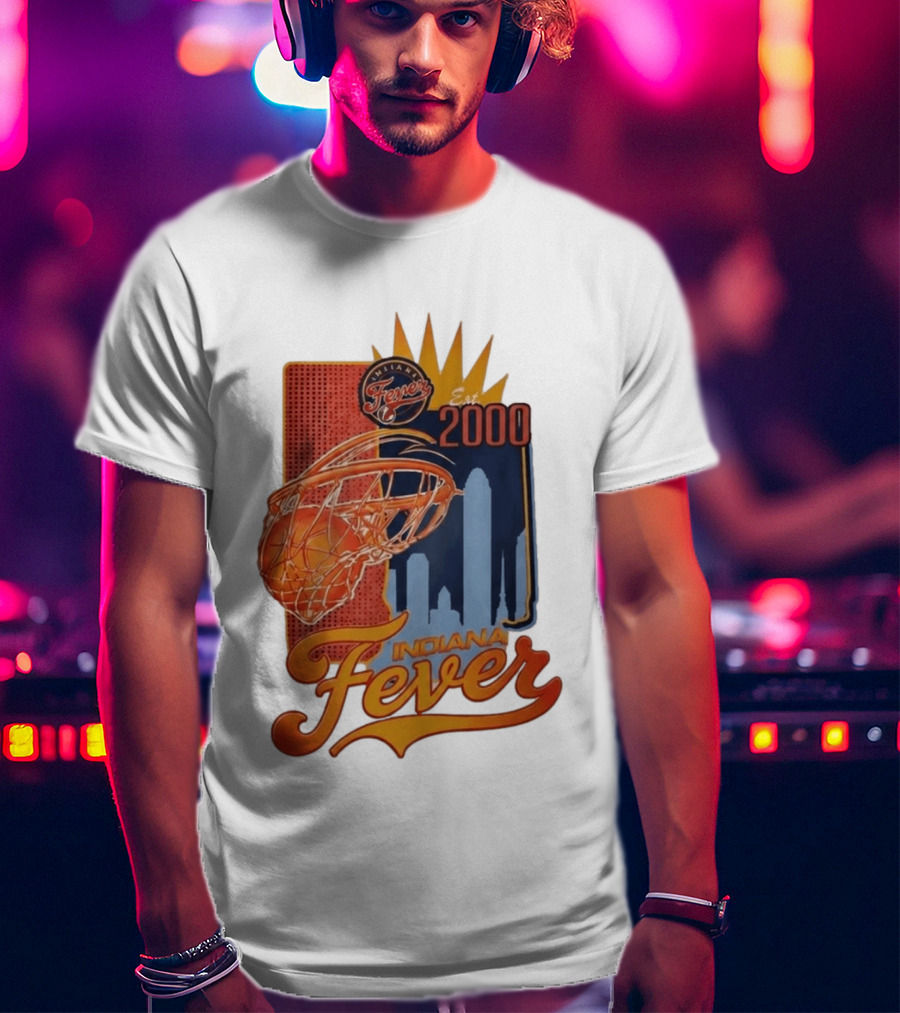 Indiana Fever Est 2000 Basketball Skyline T-Shirt