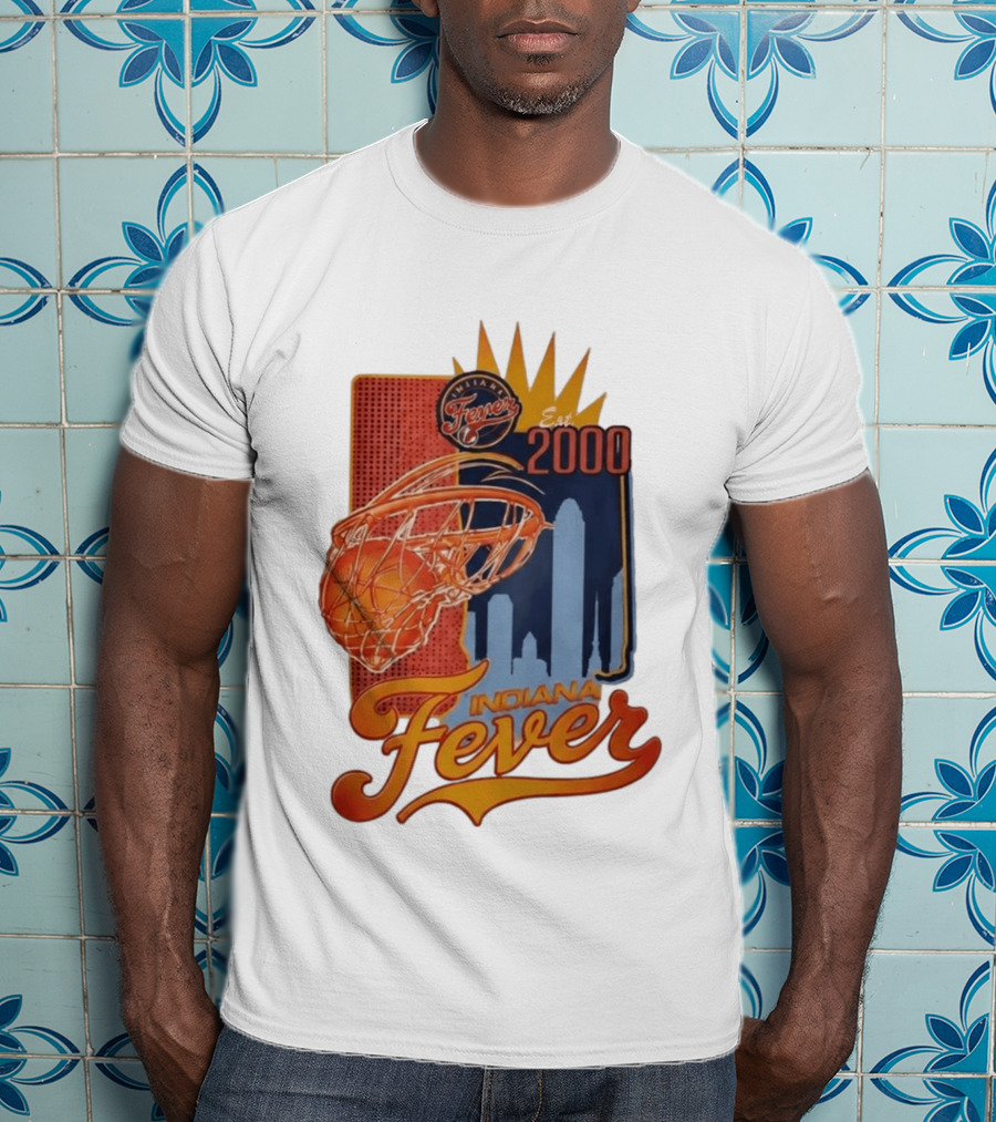 Indiana Fever Est 2000 Basketball Skyline T-Shirt