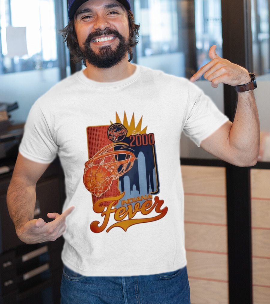Indiana Fever Est 2000 Basketball Skyline T-Shirt