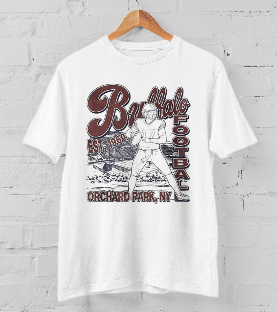 Buffalo Football Est 1960 Josh Allen Orchard Park NY T-Shirt