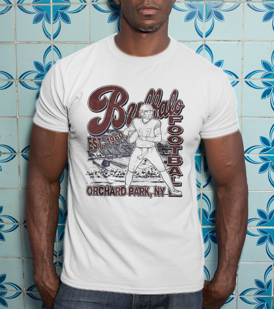Buffalo Football Est 1960 Josh Allen Orchard Park NY T-Shirt