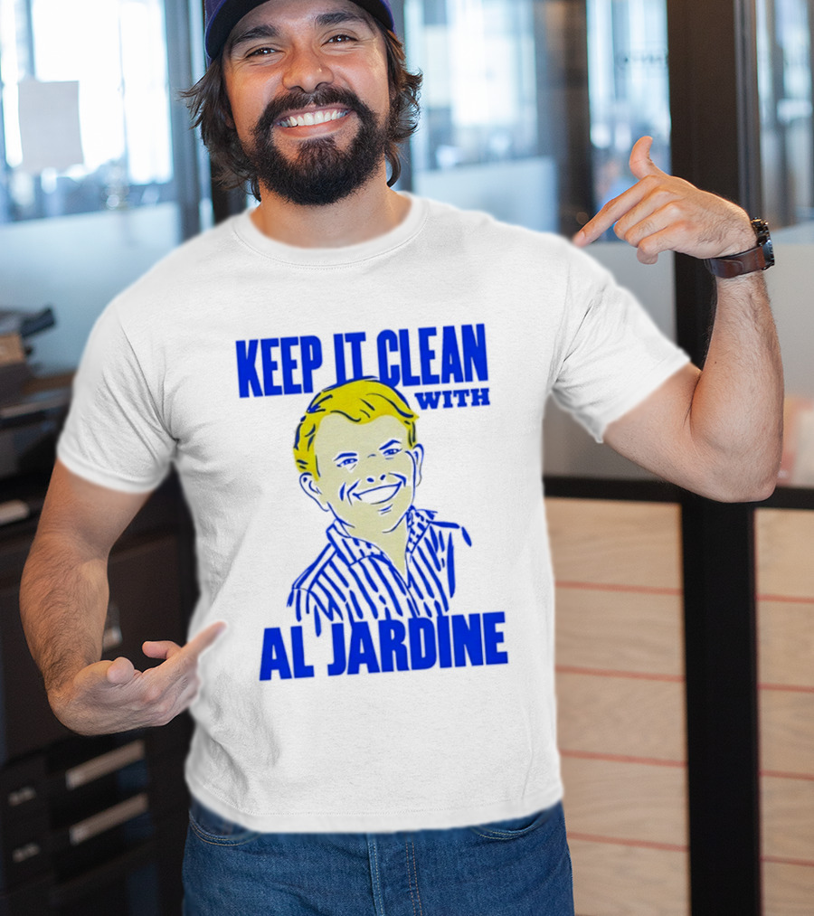 Keep It Clean With Al Jardine Blue Yellow T-Shirt