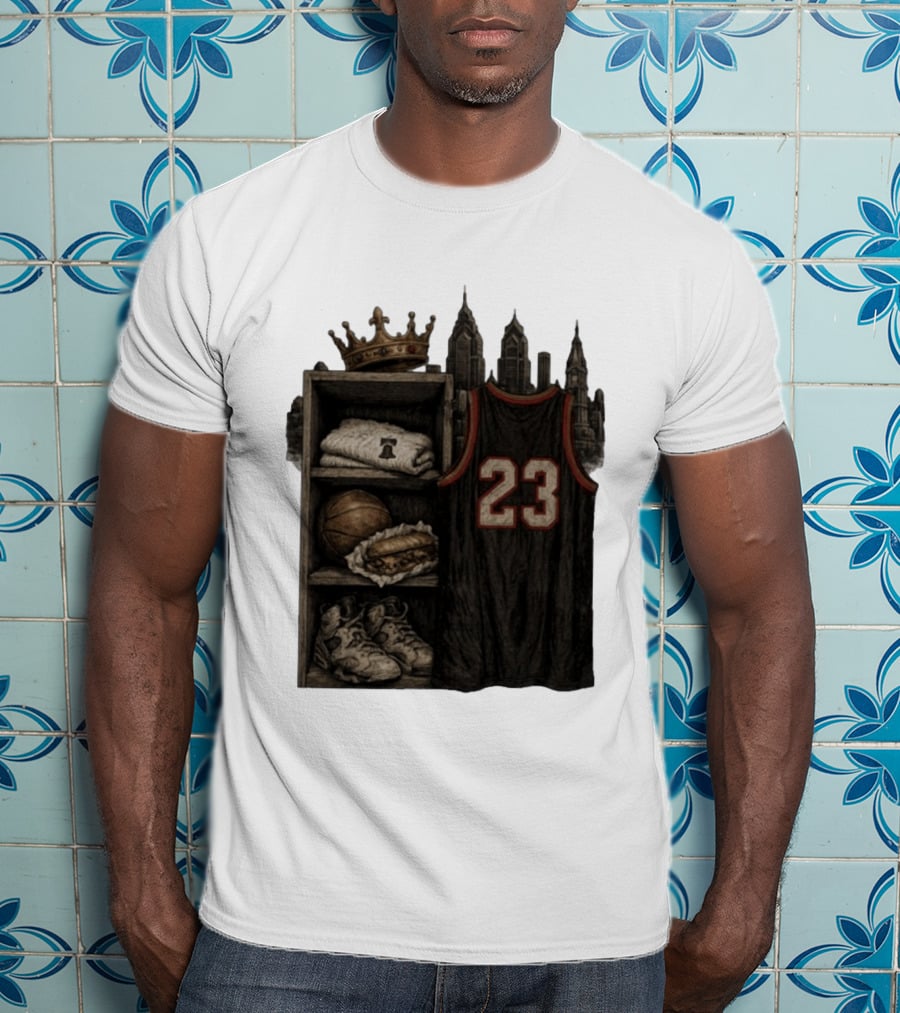 Lebron James King 23 Basketball Jersey Crown City Sports Locker T-Shirt