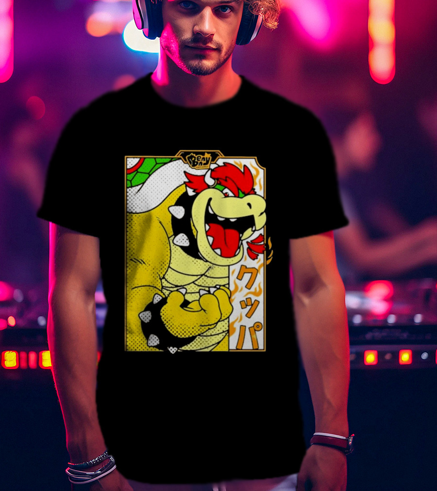 Bowser Japanese Pop Art Comic Style T-Shirt
