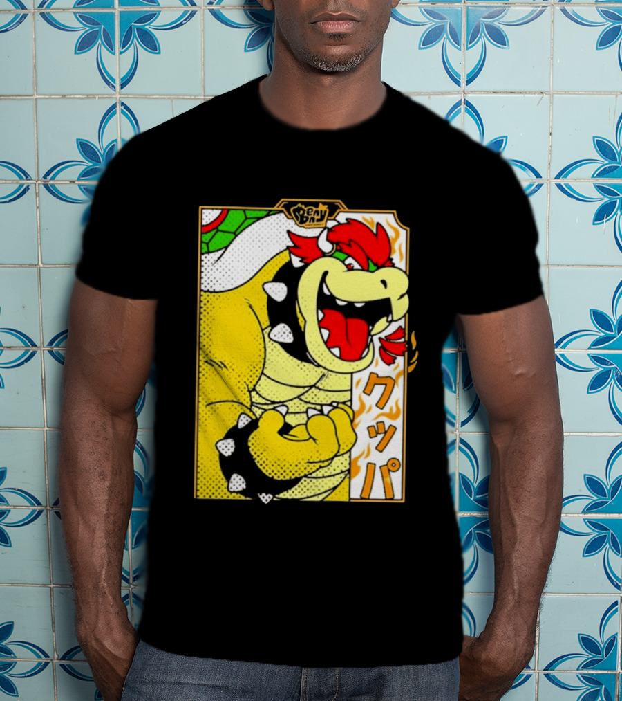 Bowser Japanese Pop Art Comic Style T-Shirt