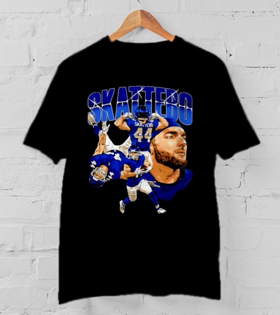 New York Giants Cameron Skattebo 44 Football Player Action Collage T-Shirt