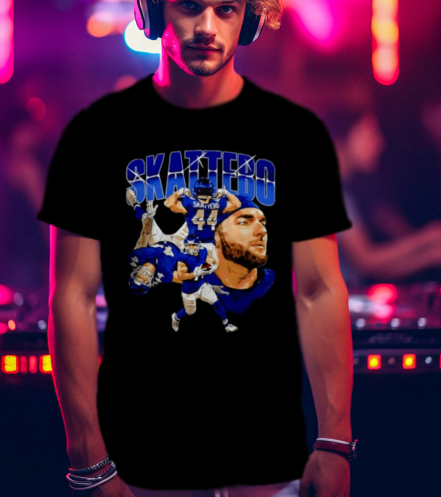 New York Giants Cameron Skattebo 44 Football Player Action Collage T-Shirt