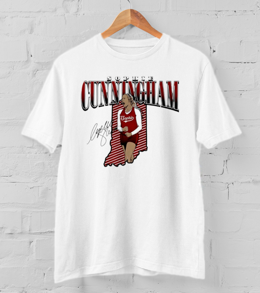 Sophie Cunningham Indiana State WNBA Fever Star Signature 2026 T-Shirt