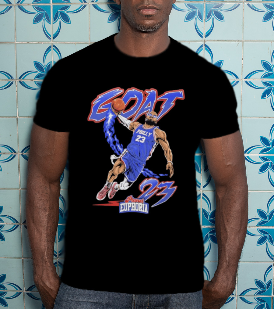 GOAT LeBron 23 Philly NBA Planet Euphoria Comic 2026 T-Shirt