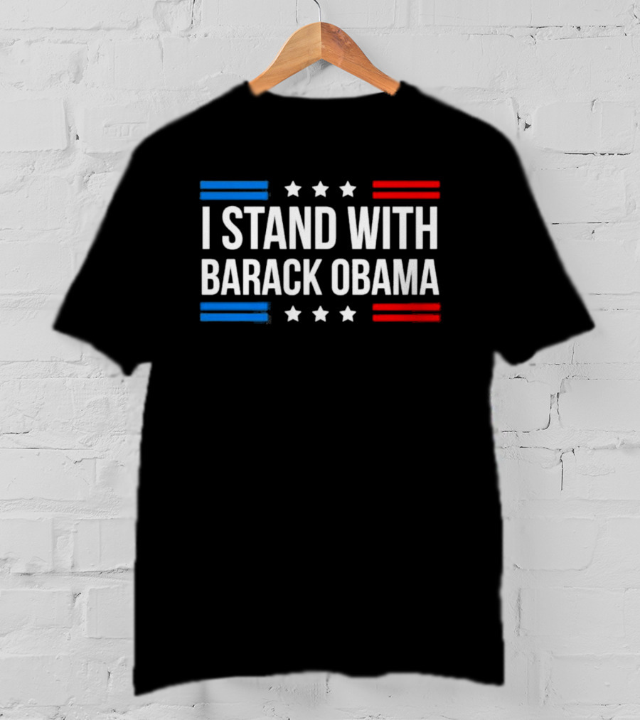 I Stand With Barack Obama Stars And Stripes T-Shirt