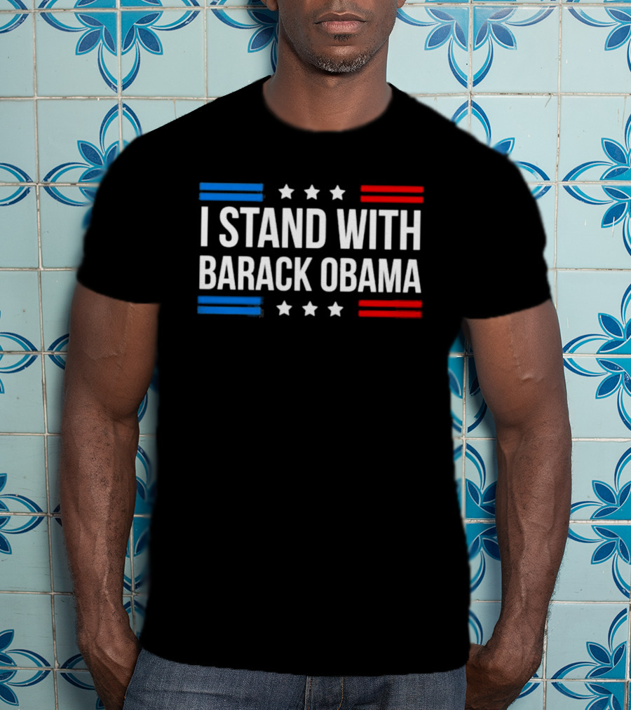 I Stand With Barack Obama Stars And Stripes T-Shirt