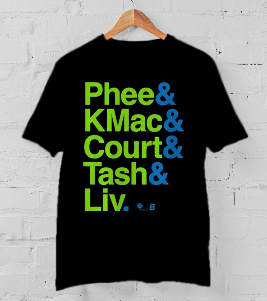 Minnesota Women's Basketball Phee & Kmac & Court & Tash & Liv Ampersand Stars 2026 T-Shirt