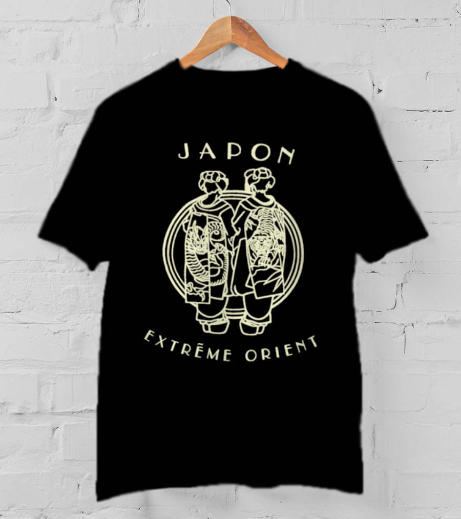 Japon Extrême Orient Geisha Dragon Tiger T-Shirt