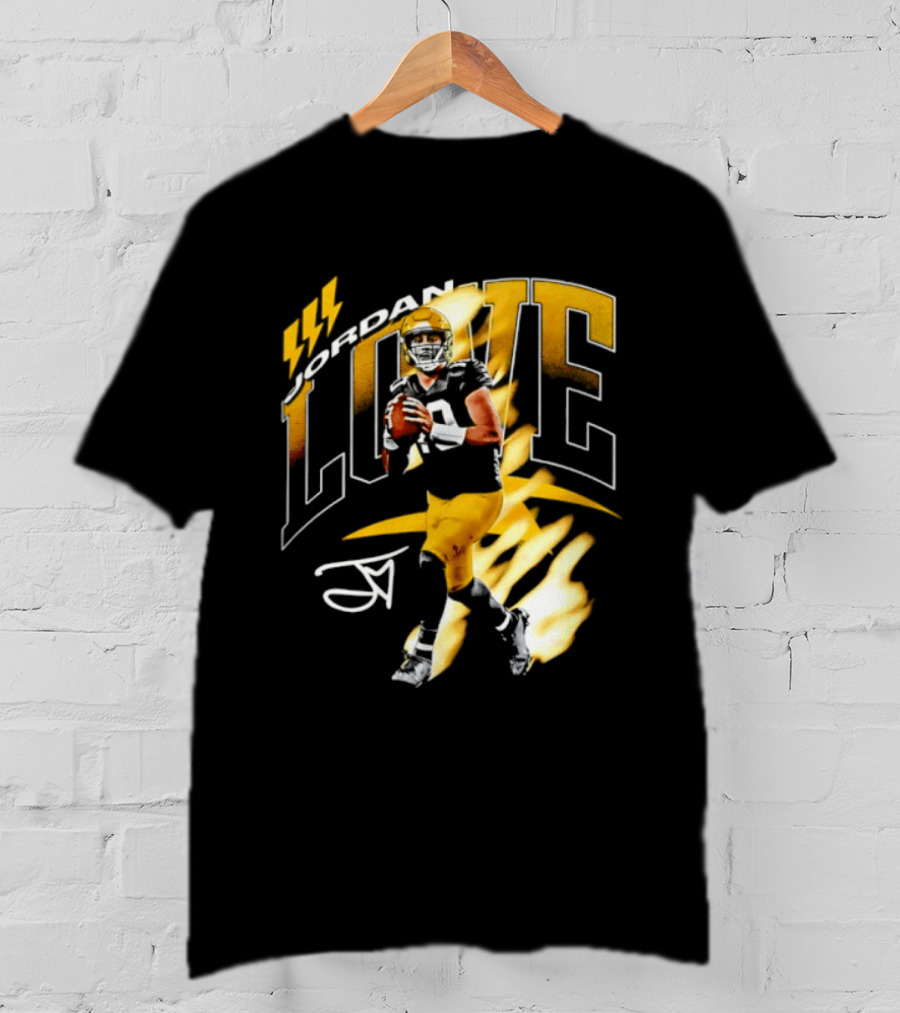 Jordan Love Green Bay Packers 10 Football Star Player Number 10 T-Shirt