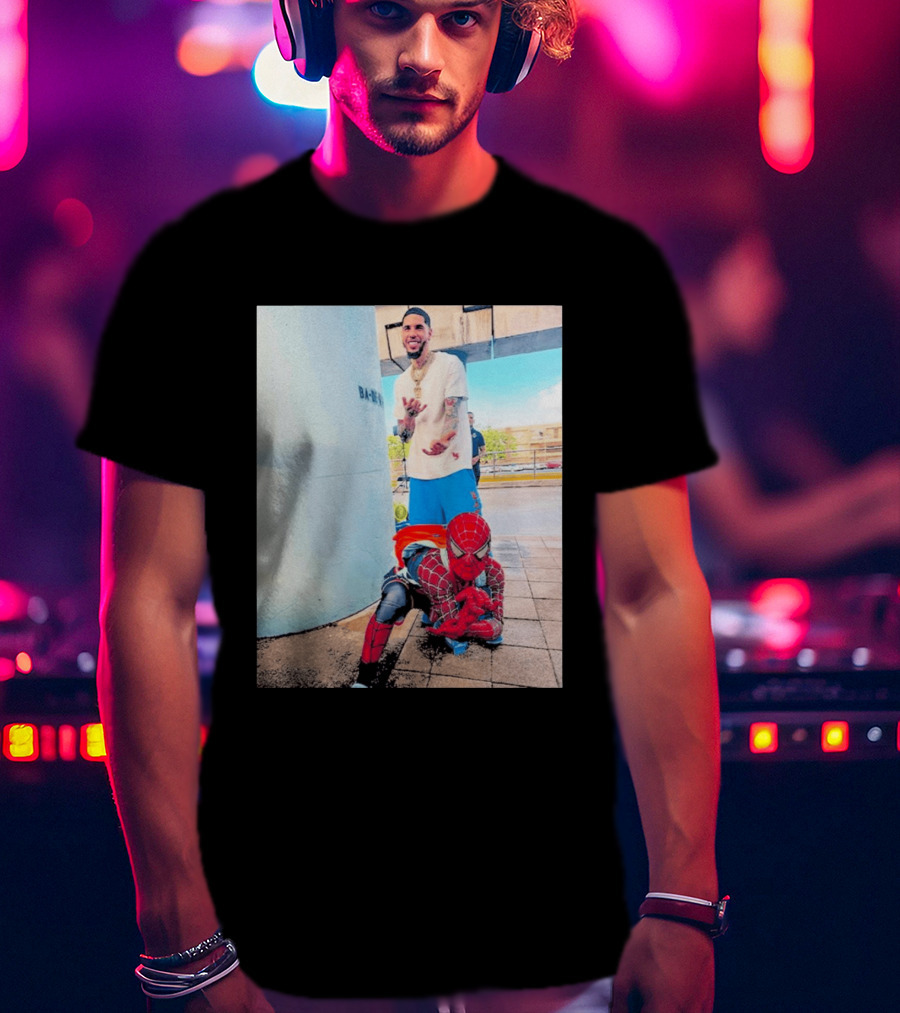 BA MO LaMelo Ball Spider Man T-Shirt