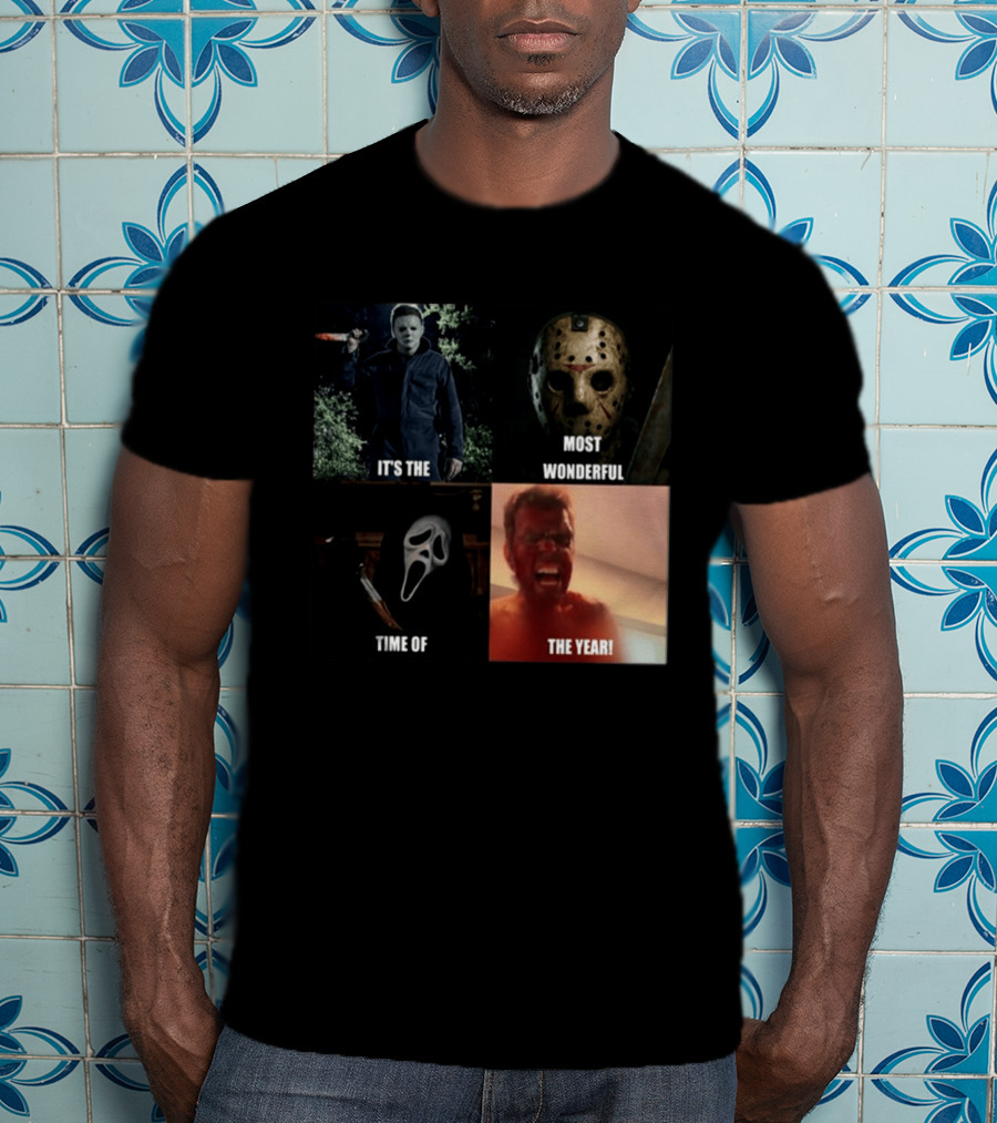 Halloween Horror Icons It's The Most Wonderful Time Of The Year T-Shirt