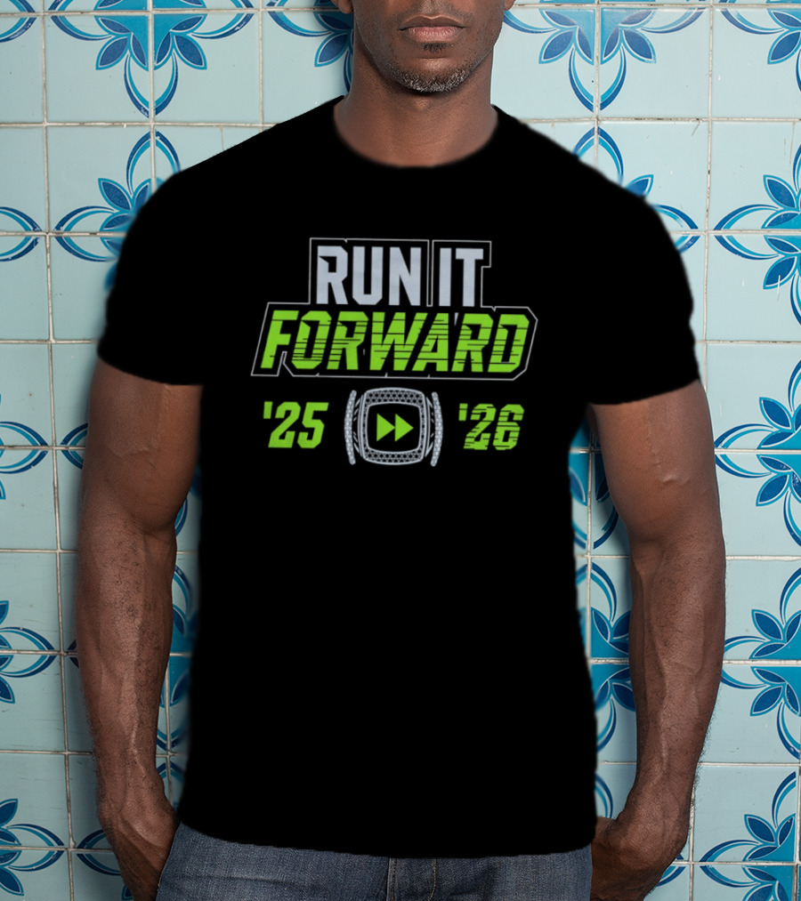 Seattle Seahawks Run It Forward 25 26 Ring T-Shirt