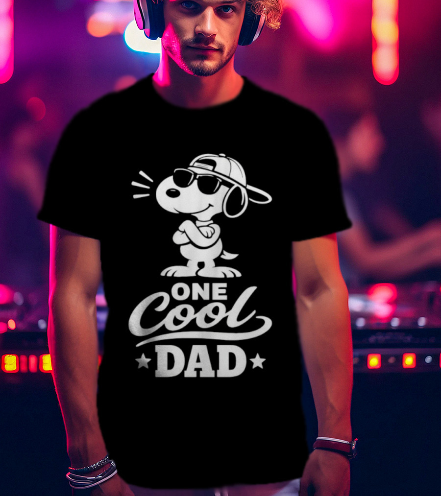 Snoopy One Cool Dad Peanuts Father's Day T-Shirt