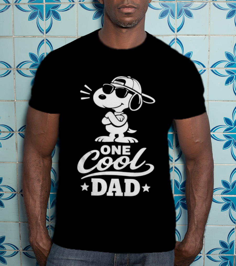 Snoopy One Cool Dad Peanuts Father's Day T-Shirt