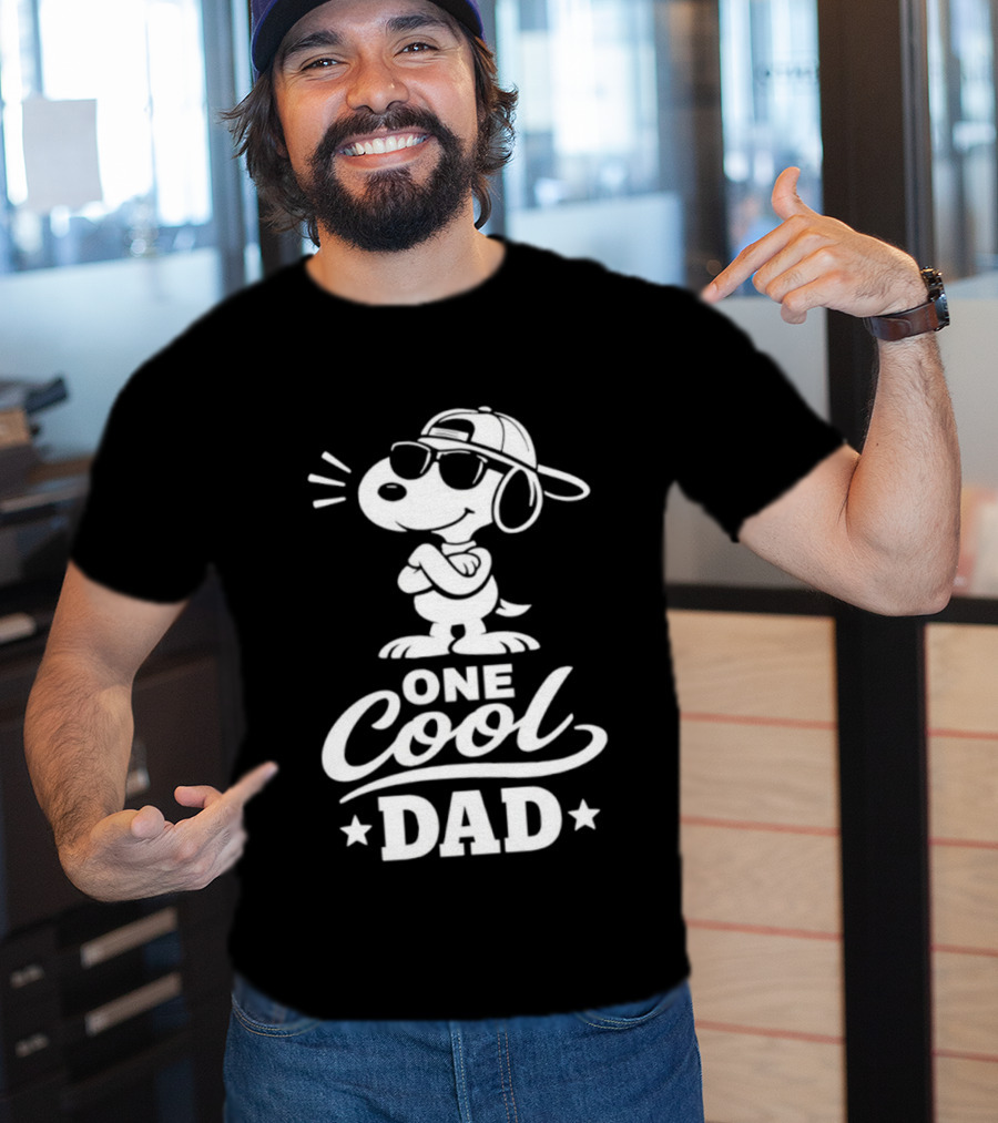 Snoopy One Cool Dad Peanuts Father's Day T-Shirt